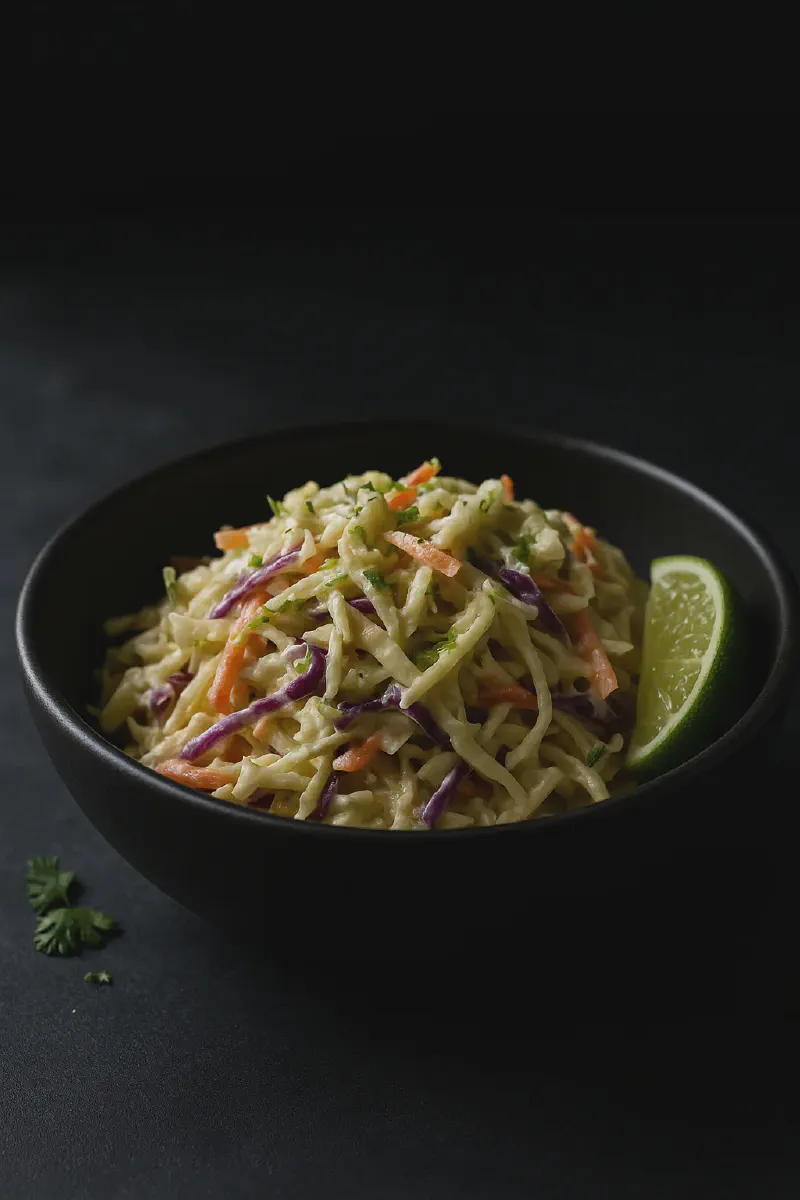 Crunchy Slaw with Creamy Lime Dressing (Easy Bag Mix Upgrade)